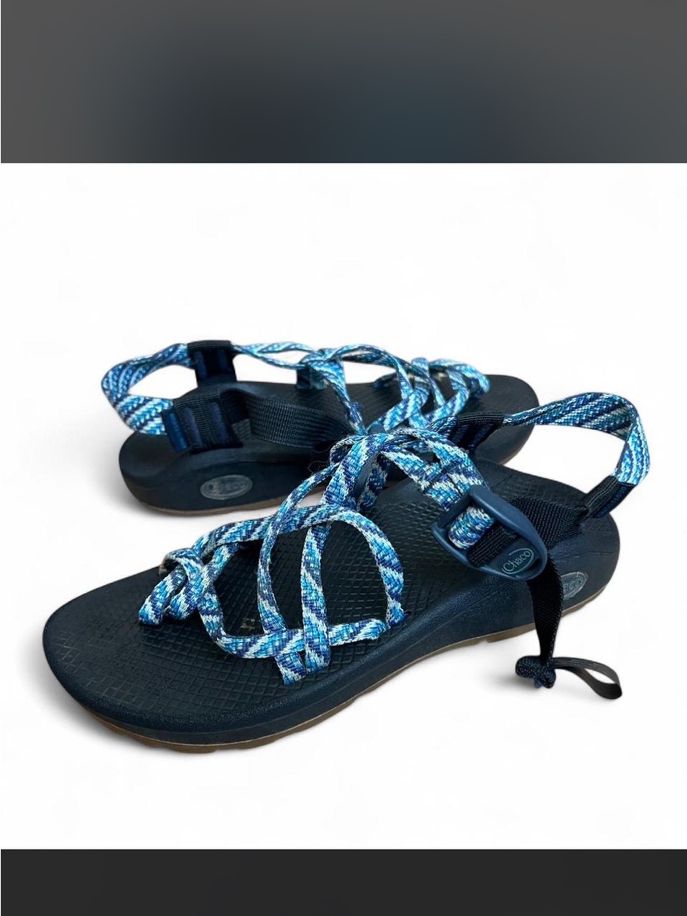 Chaco Blue Multi Strappy Outdoor Sandals